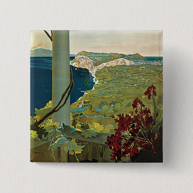 Capri 15 Cm Square Badge (Front)