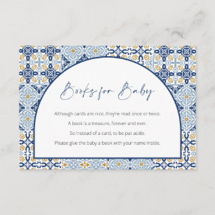 Capri Baby Shower, Italian Theme, Books for Baby  Enclosure Card