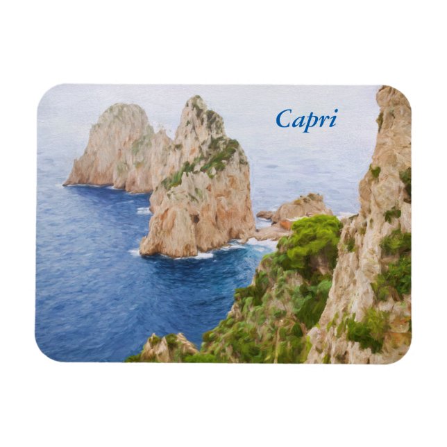 Capri Faraglioni Rocks Magnet (Horizontal)