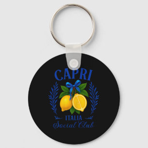 Capri Italia Lemons Travel Campania Tyrrhenian Sea Key Ring
