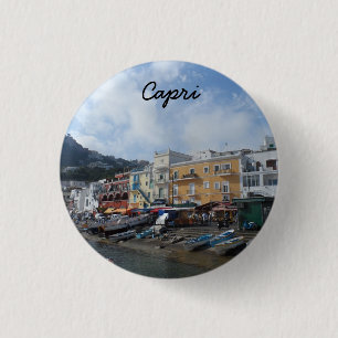 Capri, Italy 3 Cm Round Badge