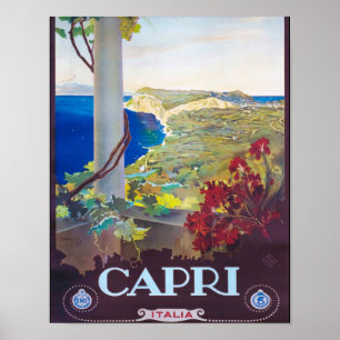 Capri Italy Beautiful View Poster