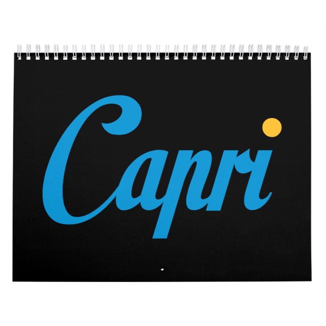 CAPRI Italy Calendar (Cover)