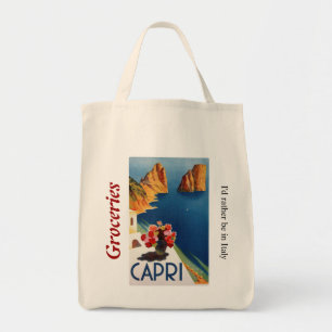 Capri Italy Grocery Tote Bag