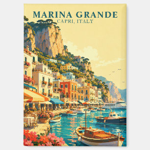Capri Italy Marina Grande Harbour Souvenir Magnet
