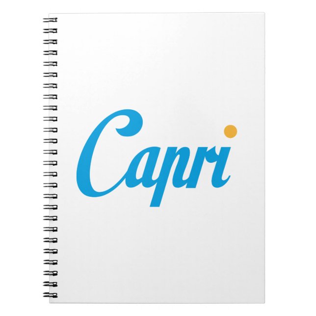 CAPRI Italy Notebook (Front)