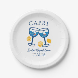 Capri Italy Party Paper Plate