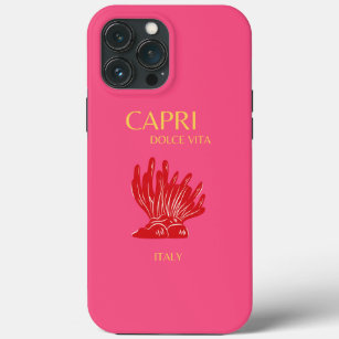 Capri, Italy, Pink iPhone 13 Pro Max Case