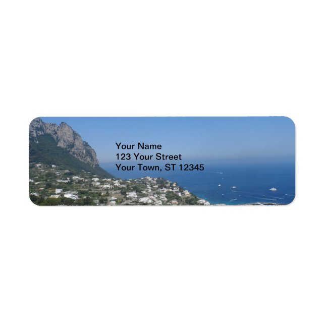 Capri, Italy Return Address Label (Front)