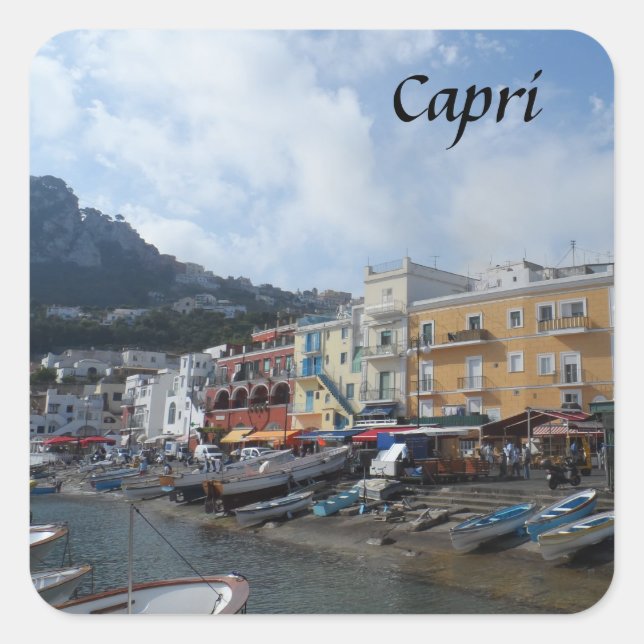 Capri, Italy Square Sticker (Front)