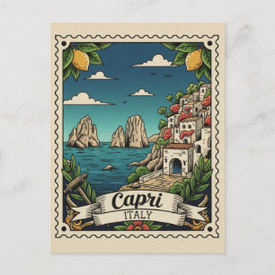 Capri Italy Travel Postcard