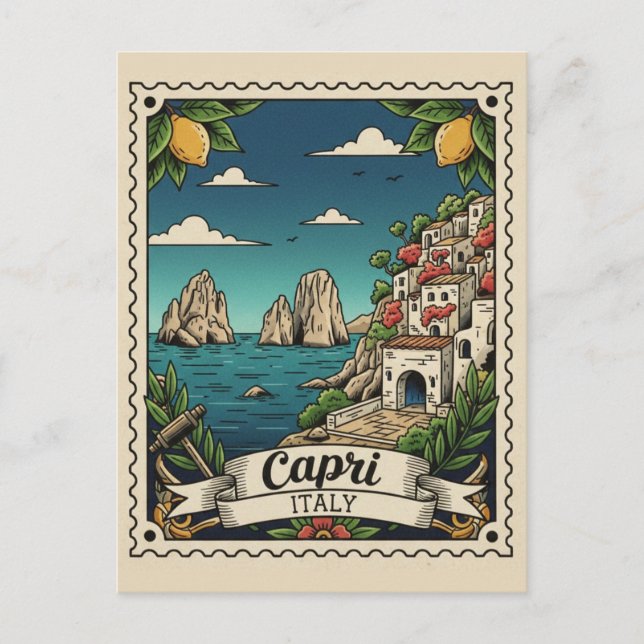 Capri Italy Travel Postcard (Front)