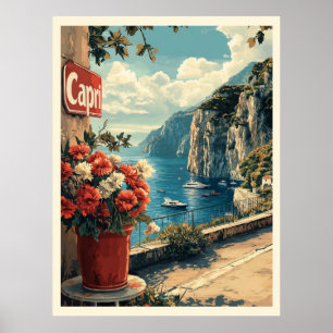 Capri, Italy Vintage Poster