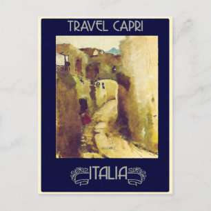 Capri, Italy Vintage Travel Postcard