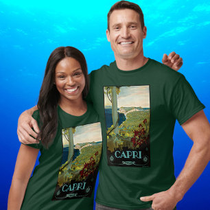 Capri, Italy, Vintage Travel Poster Art Italia T-Shirt