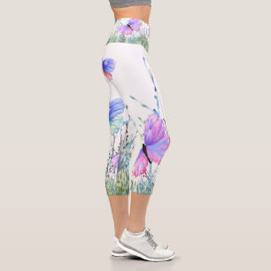 Capri Leggings with Butterflies