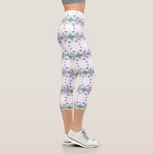 Capri Leggings with Butterflies
