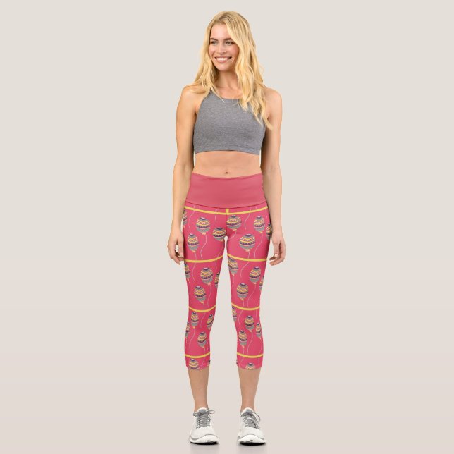 Capri Leggings with Circus Balloons (Front)