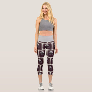 Capri Leggings with Daisies