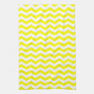 Capri Lemon Wave Chevron Tea Towel