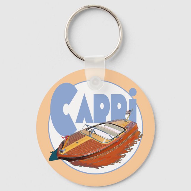 Capri Powerboat Key Ring (Front)