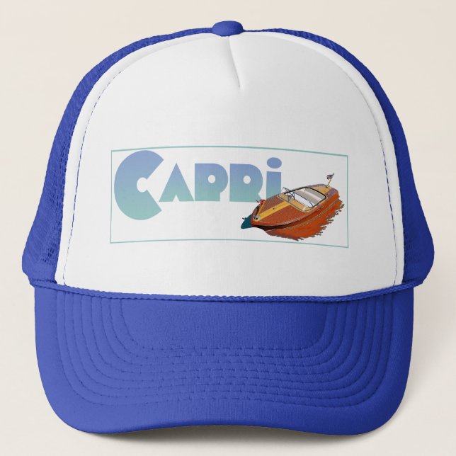 Capri Powerboat Trucker Hat (Front)