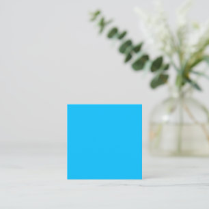 Capri (solid colour) square business card