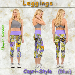 CAPRI STYLE LEGGINGS - "Flower Garden"