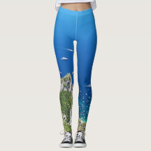 Capri style leggings for women