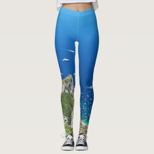 Capri style leggings for women