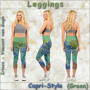 CAPRI STYLE LEGGINGS - Irises - Blue - van Gogh