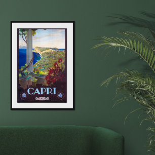Capri Vintage Italian Travel Poster