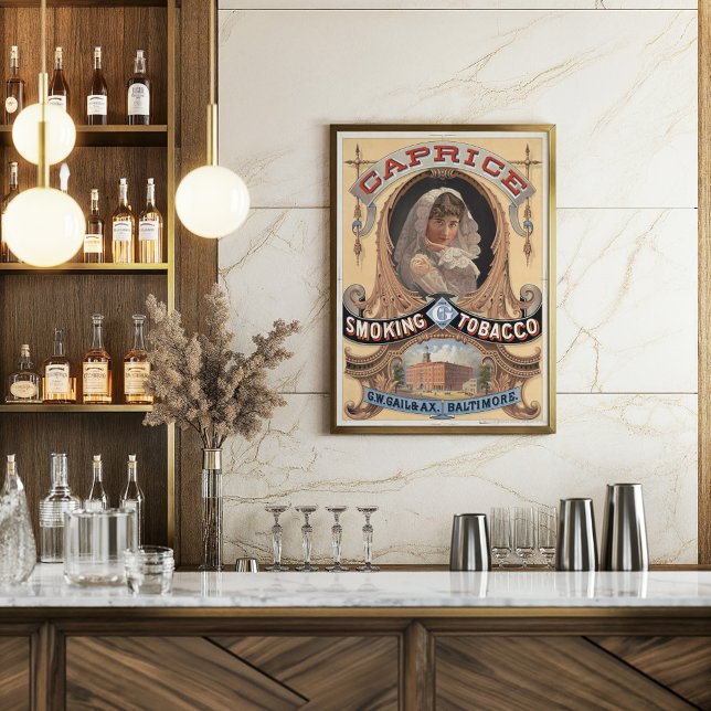Caprice Smoking Tobacco Vintage Advertisement Poster (Creator Uploaded)