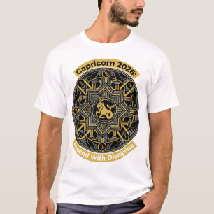 Capricorn 2026 Zodiac Mandala   Earth Sign Astro T-Shirt