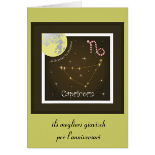 Capricorn 22 december fin 20 schaner Karte