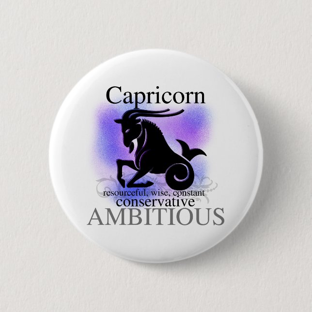 Capricorn About You 6 Cm Round Badge (Front)