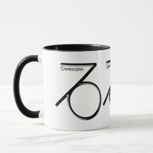 CAPRICORN, Abstract Design of the Zodiac Sign,  Mug