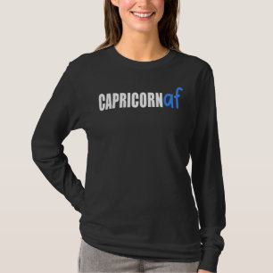 Capricorn Af Zodiac Birthday Astrology T-Shirt