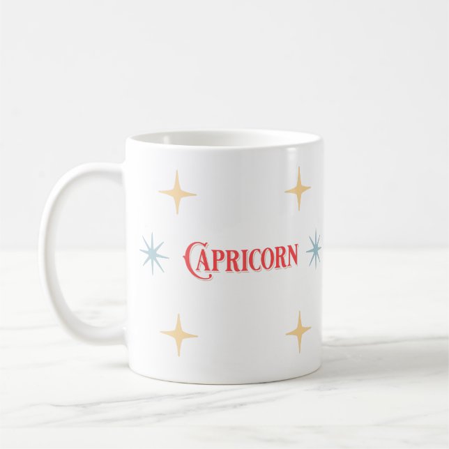 Capricorn Astrological Sign  Coffee Mug (Left)
