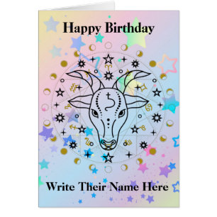 Capricorn Astrology Birthday Card Dec 21-Jan 20