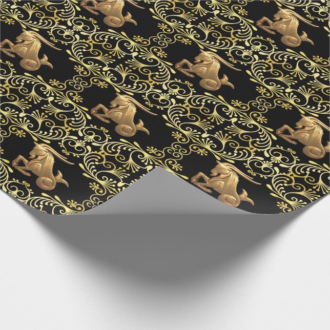 Capricorn Astrology Wrapping Paper (Corner)