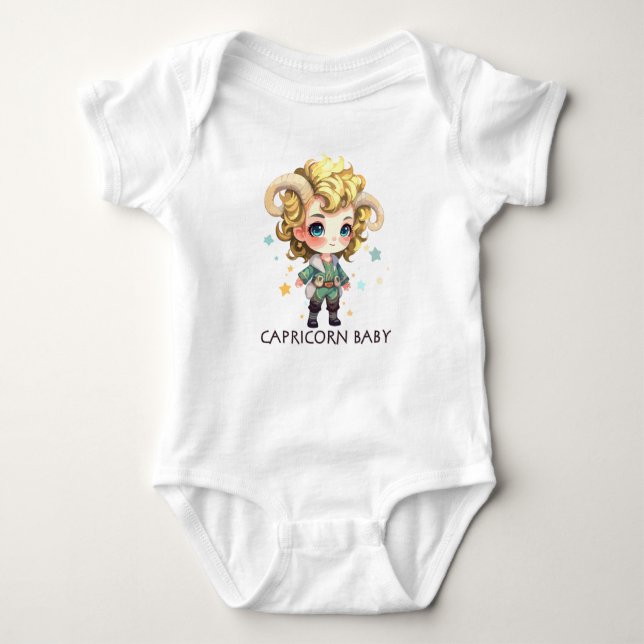 Capricorn Baby Baby Bodysuit (Front)