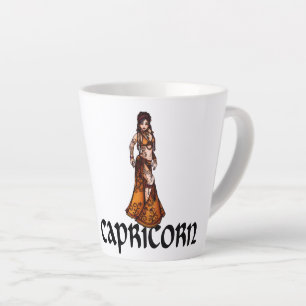 Capricorn Belly Dancer Zodiac Goddess              Latte Mug