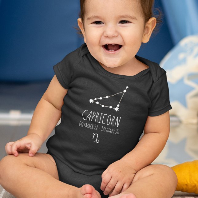 Capricorn Birth Sign | Zodiac Constellation Baby Bodysuit (Creator Uploaded)