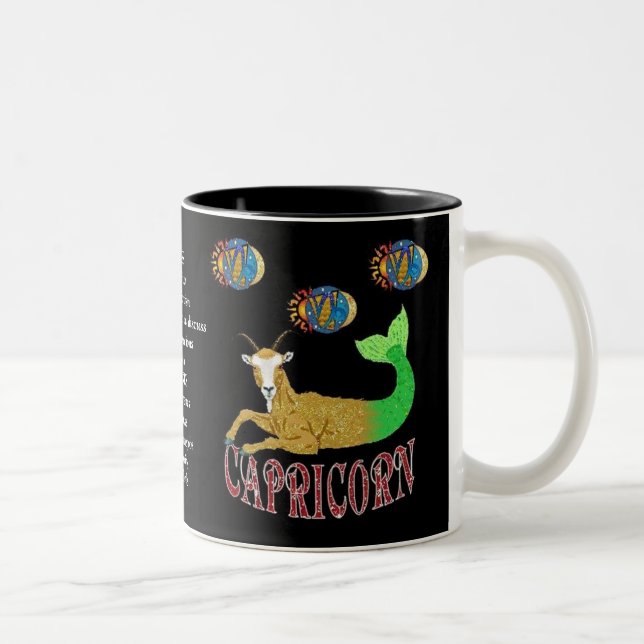Capricorn Birth Sign Zodiac Mug (Right)