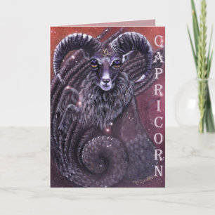 Capricorn Birthday Card