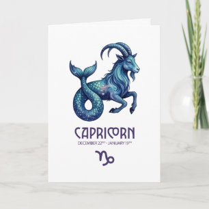 Capricorn Birthday Card
