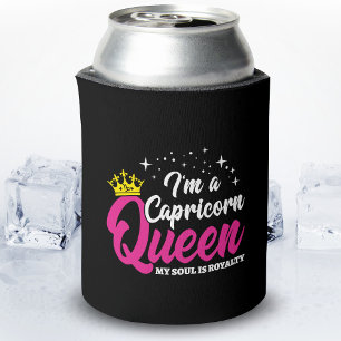 Capricorn Birthday Queen Zodiac December January Can Cooler