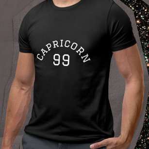 Capricorn   Black Birthday T-Shirt