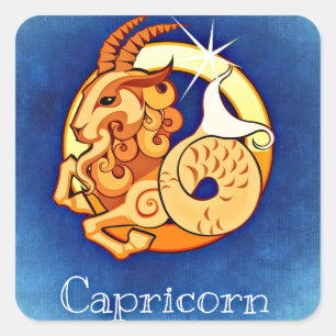 Capricorn, Capricorno Square Sticker